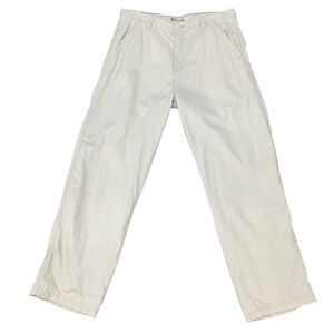 Vintage BKE 67 Pants Mens 36x32 Off White Straight Leg Regular Fit Cotton Chino